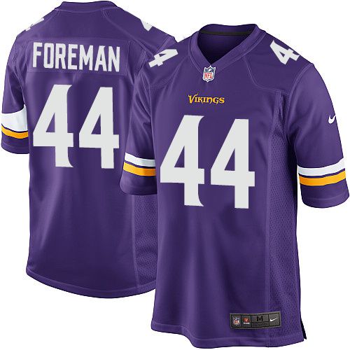 Men Minnesota Vikings #44 Chuck Foreman Nike Purple Game NFL Jersey